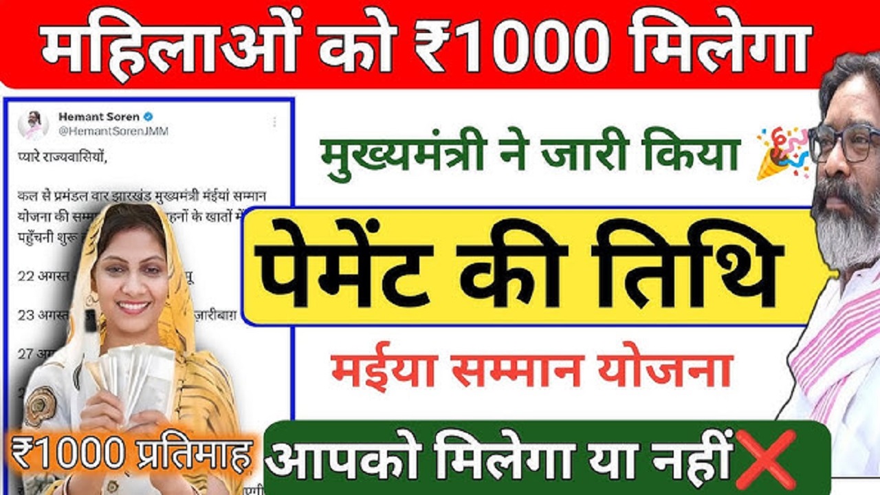 Mukhyamantri Maiya Samman Yojana Payment